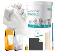 Hand Moulding kit Couples Holding Hands 3D Keepsake Hand Casting kit Unique Personalised Couple Gifts for Her & Him Adults Anniversary, Wedding, Birthday