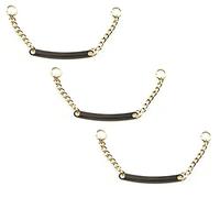 HAND® No.2060 Gold Tone Metal Sew On Metal Coat Hangers Hanging Chain - 110 mm - Set of 3