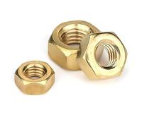Hand Nut 1/10/50/100pcs Solid Brass Copper Hex Hex Nut for M1.4 M1.6 M2 M2.5 M3 M4 M5 M6 M8 M10 M12 M14 M16 M18 M20 M22 M24 Screw Bolt(M18 x1pc)