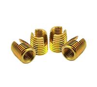 Hand Nut 1-10Pcs Galvanized/Stainless Steel M2 M2.5 M3 M4 M5 M6 M8 M10 -M20 Self-Tapping Threaded Inserts Nut Slotted Thread Protectors Sleeves(Galvanized,M5xM8x10mm(10PCS))