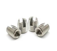 Hand Nut 1-10Pcs Galvanized/Stainless Steel M2 M2.5 M3 M4 M5 M6 M8 M10 -M20 Self-Tapping Threaded Inserts Nut Slotted Thread Protectors Sleeves(304 Stainless Steel,M3xM5x6mm(10PCS))