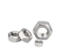 Hand Nut 1~20Pcs 304 Stainless Steel Coarse Fine Thread Hex Hex Nut UNC UNF 4# 6# 8# 10# 12# 1/4 5/16 3/8 7/16 1/2 5/8 3/4(7I16-20(5pcs))