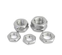 Hand Nut 1-20Pcs 304 Stainless steel M3 M4 M5 M6 M8 M10 M12 M14 M16 M18 M20 Flat Hexagonal Thin Nuts Hexagonal Locking Nuts(M14-1PCS)