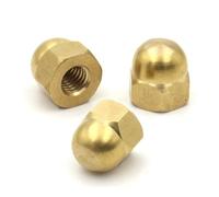Hand Nut 1-20Pcs Cover Semicircle Acorn Cap Nut M3 -M20 Decorative Dome Head Protection Brass Cap Nuts(M14 (2pcs))