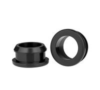 Hand Nut 1-25Pcs 4.5~60.6mm Black/White Silicone Rubber Grommet Plug Bung Wire Cable Wiring Protect Bushes O-rings Sealed Gasket(Black - 1pc,40.6mm(Hole34.5)2pc)