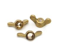 Hand Nut 1-2Pcs Brass Butterfly Nut M3 -M12 Hand Tighten Wing Nuts(M10 1pc)