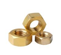 Hand Nut 1/5/10/50pcs Solid Brass Copper Hex Hex Nut for M2 M2.5 M3.5 M4 M5 M6 M8 M10 M12 M14 M16 M18 M20 M22 M24 Screw Bolt Metric Thread(M2.5 x50pcs)