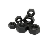 Hand Nut 1-50Pcs Black Grade 8.8 Or 304 Stainless Steel Hex Hex Nut For M1.6-M20 Screw Bolt(Black Grade 8.8,5pcs M14)