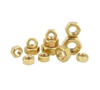 Hand Nut 1-50Pcs Brass Solid Copper Hex Hex Nut M1.4 M1.6 M2 M2.5 M3 M4 M5 M6 M8 M10 M12 M14 M16 M18 M20 M22 M24 For Screw Bolt(M18-1pcs)