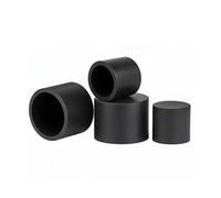 Hand Nut 1-50Pcs Round End Caps Silicone Pipe Cover Black/White Round Caps 3-102.5mm Dust Seal Protection Gaskets For Pipe Bolt Furniture(Black - 1pc,40.5mm-2pcs)