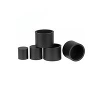 Hand Nut 1-50Pcs Silicone Rubber Round End Cap Black Dust Seal Protection Gaskets Pipe Cover Caps Round Tube Insert Stoppers(48.5mm(2pcs))