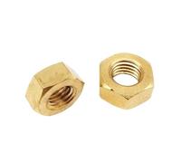 Hand Nut 10/200pcs M1 .2 .4 .6 M2 .5 M3 M4 M5 M6 M8 M10 M12 Solid Brass Copper Hex Nut Hexagon For Machines(200pcs M1 silvery)