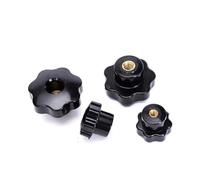 Hand Nut 1Pcs Thumb Knob Nut M4 M5 M6 M8 M10 M12 M14 M16 Black Clamping Handle Plum Thread Hand Mechanical Manual Tighten Star Nuts(M12x50mm)
