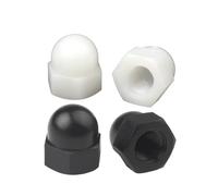 Hand Nut 2/10/20/50pcs Plastic Acorn Cap Cap Dome Nuts White/Black Plastic Hex Hex Nut M3 M4 M5 M6 M8 M10 M12 M14 M16 M18 M20 (Color : Black, Size : M5 50pcs)