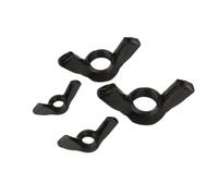 Hand Nut 2-10Pcs Zinc White/Black Zinc Metric Butterfly Lock Nuts M3 -M12 Hand-Tightened Crook Nuts(Black - 1pc,M10-2pcs)