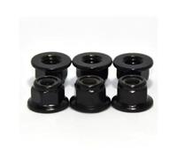 Hand Nut 2-20Pcs/Lot M3 M4 M5 M6 M8 M10 M12 Steel With Black White Zinc Nickel Plated /304 Stainless Steel Flange Plastic Lock Nut Nuts(Steel black zinc,M6 10pcs)