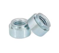 Hand Nut 2-30Pcs M2-M10 Pressure Riveting Swage Sert Press Nuts for Electronic Assembly Zinc Plated Carbon Steel Self Clinching Nut(S-M4-0 -30pcs)