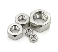 Hand Nut 5/10/20/50Pcs M1-M8 304 Stainless Steel Hex Hex Nut Metric(M3.0 x 50pcs)