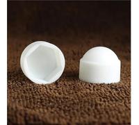 Hand Nut 5/10/20/50pcs M3 M4 M5 M6 M8 M10 M12 M14 M16 M18 M20 M22 M24 Black White Dome Protection Cap Screw Covers Exposed Hex Plastic Nut Bolt(White,M8X13X15mm (20pcs))