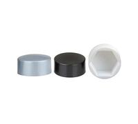 Hand Nut 5-20Pcs Hexagonal Nut Flat Head Plastic Protective Cap External Hexagonal Screw Low Head Decorative Cap Dust-Proof Cover M4 M5 M6~M30(White,24x14xM16(10Pcs))