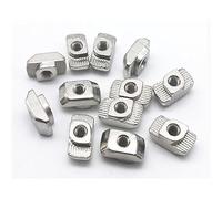 Hand Nut 50pcs/100pcs M3 M4 M5 M6 M8 Hammer Head T Nut Fasten Slot Nut Connector Nickel Plated for 20 30 40 45 EU Aluminum Extrusion Profile(EU20-M4*100pcs)
