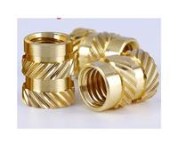 Hand Nut Brass Knurled Inserts M3 Hot Melt Nut, Female Thread, Integrated Parts, Hole Pressed Fit, 3D Printing Heat Set, 20/50Pcs(M3x5x5(50Pcs))