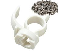 Hand Nut Cracker | Manual Peeling Plier Compact Sunflower Sheller Tool Portable Snack Opener Durable Kitchen Gadget for Home Office Picnic Camping Travel Party Coffee Table