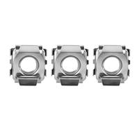 Hand Nut M4 M5 M6 M8 3pcs-10pcs Stainless Steel Card Cage Nuts Quartet Floating Square Snap-In Nut For Machines(3pcs,M6)