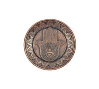 Hand of Hamsa Incense Holder Plate KDMD Bronze One Size