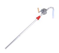 Hand Oil Pump Rotary Barrel Pump for Diesel Fuel Oils Petrol Lubricating Oil, 29 LPM Suction Capacity Manual Fuel Pump, 25mm Outlet Port Hand Crank Siphon Pump