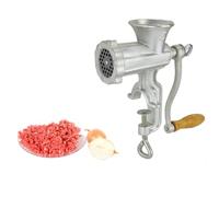 Hand-Operated Cast Iron Meat Mincer in Gift Box, Home Made No. 5, Manual Mincer, Grinder & Sausage Maker with Steel Blades 27 x 22 x 9cm