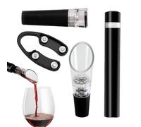 Hand Operated Corkscrew, Air Pressure Opening Process 4-Piece - Kitchen Cork Opener | For Bartending, Adults, Beer, Christmas Party, Halloween, Kitchen and Home