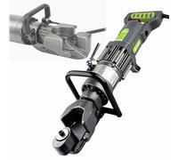 Hand Operated Electric Hydraulic Rebar Straightener Bender, 0-130° Adjustable Angle, Fast 2.5-3.5s Operation, Portable Tool with Pure Copper Motor for Construction Guardrail Installation(32Type)