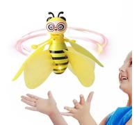 Hand Operated Flying Toy - Induction Airplane Motion Sensor Drone Rechargeable Flying Bee Colorful Educational Light Propeller | Mini Educational Toy for Boys Girls Gift