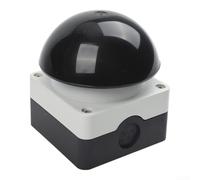 Hand Operated Foot Switch with Mushroom Head Pedal, 2 Normally Closed Contacts, Self Resetting Control Switch for Industrial Safety, Knee Operated(Black)