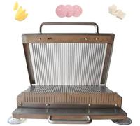 Hand-Operated Ham Cutter, 8MM Thickness, Manual Stainless Steel Sushi Cutter, with 4 Non-Slip Rubber Suction Cup Feet, for Sushi, Sausage, Tofu, Cucumber, Potato, Cheese