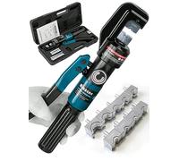 Hand Operated Hydraulic Crimping Tool Range 12 AWG-2/0 AWG for Cable lugs Hydraulic Crimping Crimper Wire Terminal Lug Tool with 9 Pairs Dies