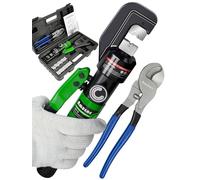 Hand Operated Hydraulic Crimping Tool Range 4mm² to 70mm² for Cable lugs Hydraulic Crimping Crimper Wire Terminal Lug Tool with 9 Pairs Dies (4~70mm² Crimping Tool+Cut)