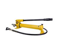 Hand-operated Hydraulic Pump with Anti-vibration Pressure Gauge, 2800cc Oil Storage Capacity, ZG3/8 Threads for Efficient Operation