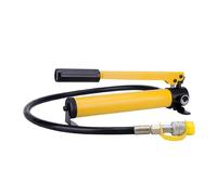 Hand-operated Hydraulic Pump with Anti-vibration Pressure Gauge and 2800cc Oil Storage Capacity, Features ZG3/8 Threads for Efficient Operation