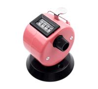 Hand Operated Mechanical Counter with Base for School Experiments and Traffics Survey Stock Counting Comfortable Grip Design Hand Press Mechanical Counter with Base