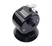Hand Operated Mechanical Counter with Base for School Experiments and Traffics Survey Stock Counting Comfortable Grip Design Hand Press Mechanical Counter with Base