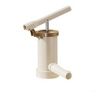 Hand Operated Sausage Stuffer Kit with Four Interchangeable Funnels for Custom Sausage Making at Home or on Campsites (B)
