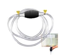 Hand Operated Siphon Pump - Portable Liquid Transfer Pump, Manual Suction Hose | Water Drain Pump for Easy Transfer on Lawn Mowers, Trimmers, Irrigation Systems, Large Bore Ball Siphon