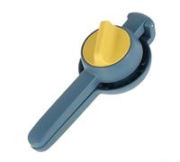 Hand Orange Juicer Manual Lemon Squeezer Press for Citrus Fruits - Simple Household Extractor High Yield BPA Free Plastic Yellow 23.5cm(Blue)