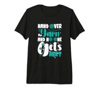 Hand Over The Yarn - Crocheter Crochet Knitting Premium T-Shirt