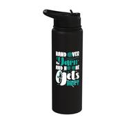 Hand Over The Yarn - Crocheter Crochet Knitting Stainless Steel Insulated Water Bottle