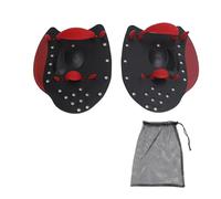 Hand Paddle Swim Paddle Swimming Hand Paddles Premium Polypropylene Adjustable Silicone Straps for Swim Training Men Women (M)