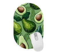 Hand-painted Avocado Desktop Mouse Pad, Lightweight Non-Slip Computer Mouse Pad 11" x 7.1" for Home School and Office