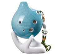 Hand-painted Bend-shaped 6-hole Alto C Key Six-hole Children's Beginner Ceramic Ocarina ocarina instrument (7)